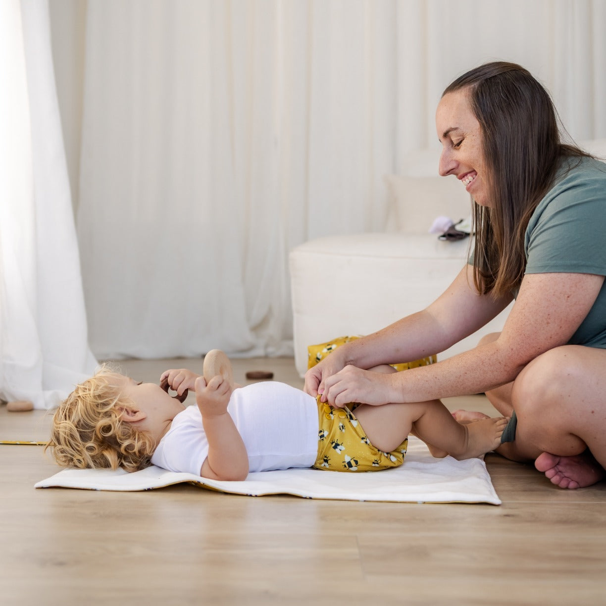 Bear & Moo Reusable Large Cloth Nappy