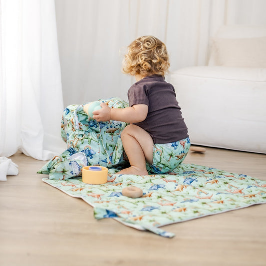 Bear & Moo Reusable Nappies | Reusable Large Nappy | Jurassic print