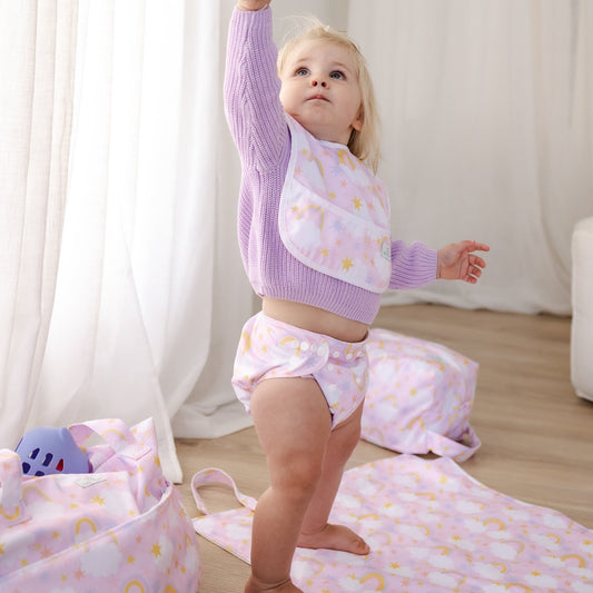 Bear & Moo Reusable Cloth Nappies | One Size Fits Most Cloth Nappy | Dreamland print