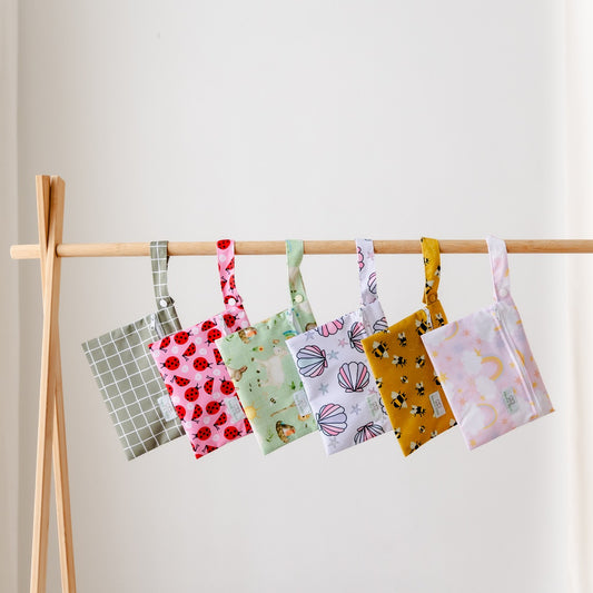 Bear & Moo Reusable Nappy Bags | Mini Wet Bag