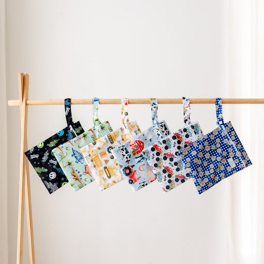 Bear & Moo Medium Wet Bag | Reusable Water Resistant Bag | Nappy Bag