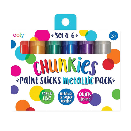 Ooly Chunkies Paint Sticks Metallic available at Bear & Moo