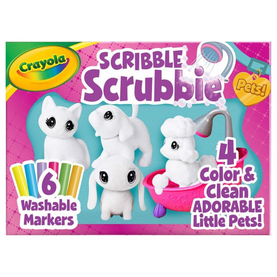Crayola Scribble Scrubbies Pets Bath Tub Playset available at Bear & Moo