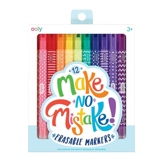 Ooly Make No Mistake Erasable Markers available at Bear & Moo