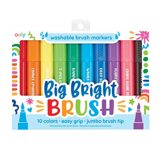 Ooly Big Bright Brush Markers available at Bear & Moo