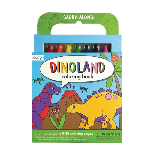 Ooly Carry Along Colouring Book & Crayon Set | Dinoland available at Bear & Moo