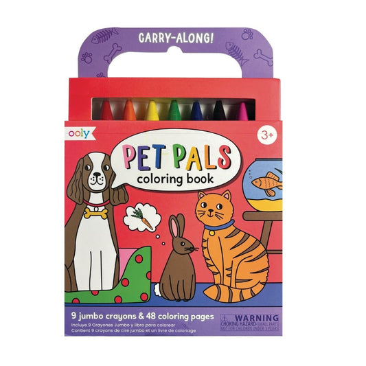 Ooly Carry Along Colouring Book & Crayon Set | Pet Pals available at Bear & Moo