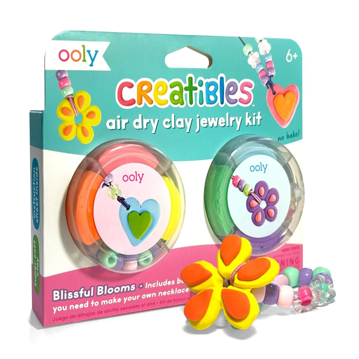 Ooly Creatibles: Air Dry Clay Jewellery Kit | Blissful Blooms available at Bear & Moo