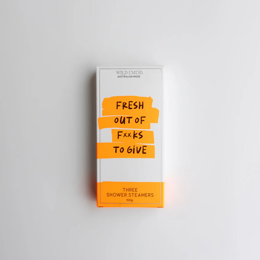 Wild Emery Shower Steamer 3 Pack | Fresh out of F*cks to Give available at Bear & Moo