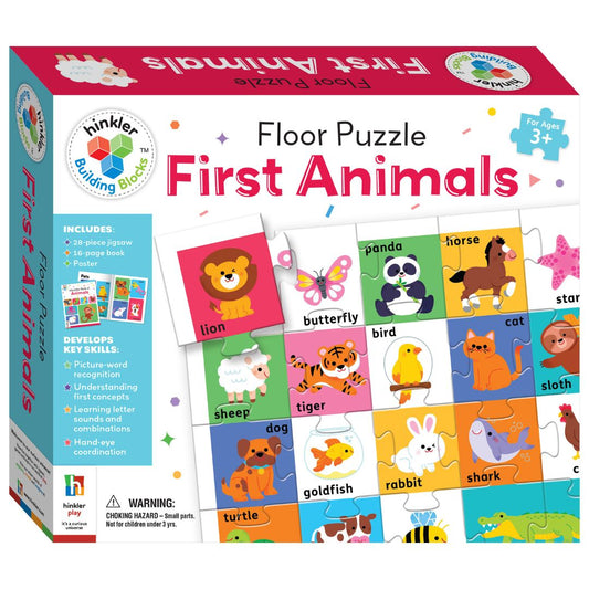 Hinkler Building Blocks Floor Puzzle First Animals available at Bear & Moo