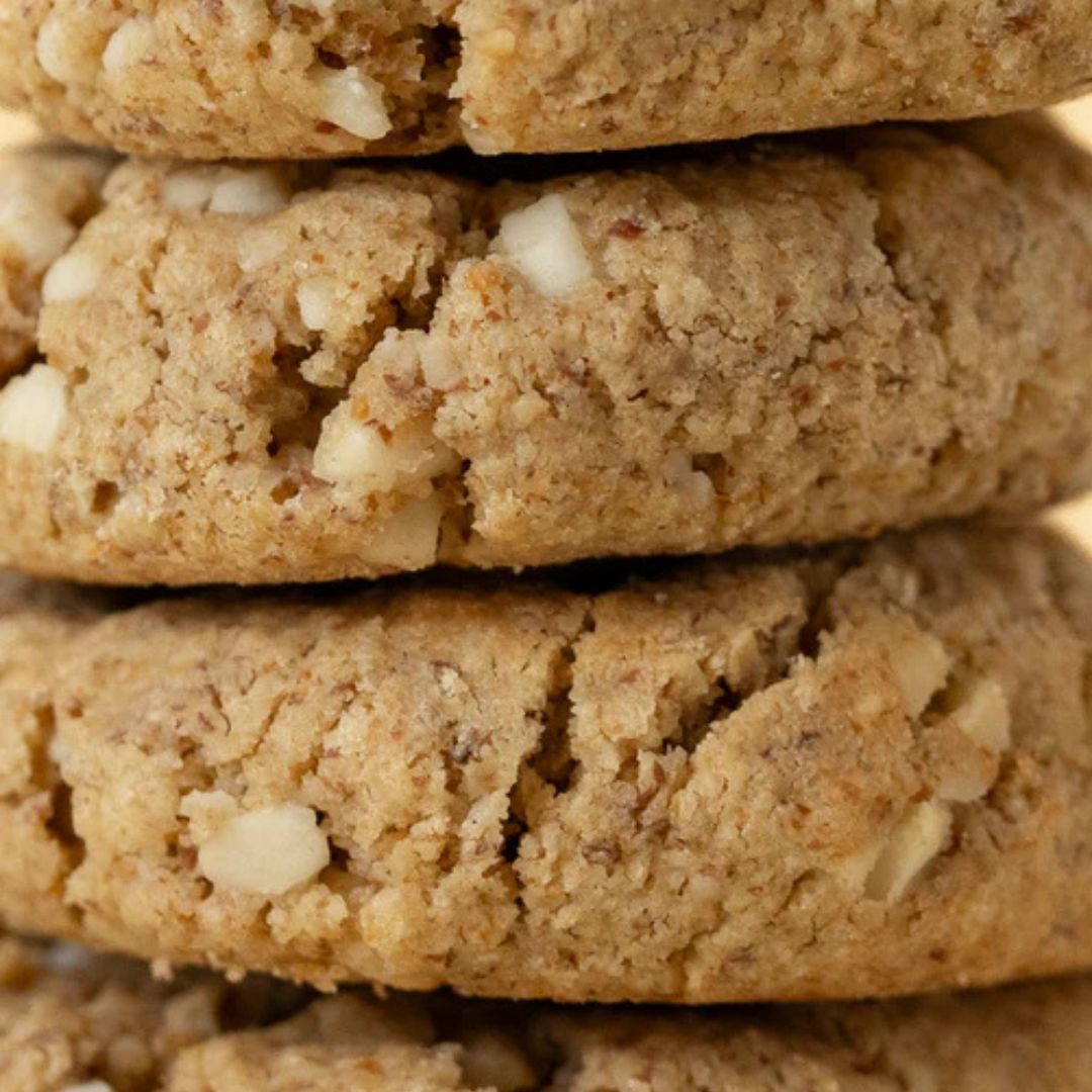 The Milk Collective Lactation Biscuit White Choc Chip available at Bear & Moo