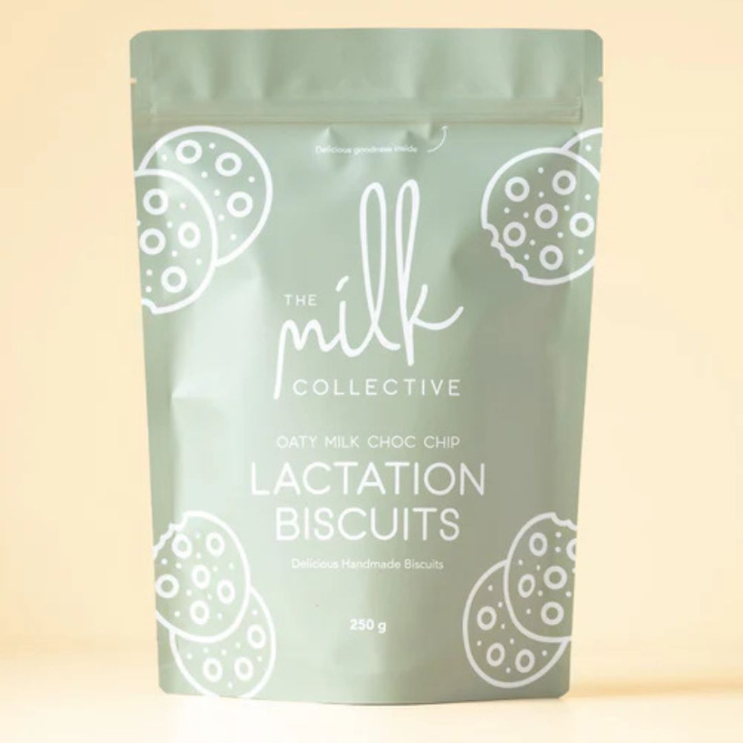 The Milk Collective Lactation Biscuit Oaty Milk Choc Chip available at Bear & Moo