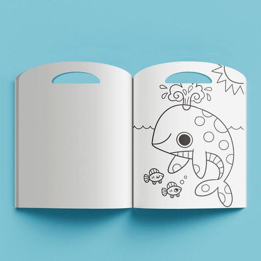 Hinkler Adorable Animals Shaped Colouring Book available at Bear & Moo