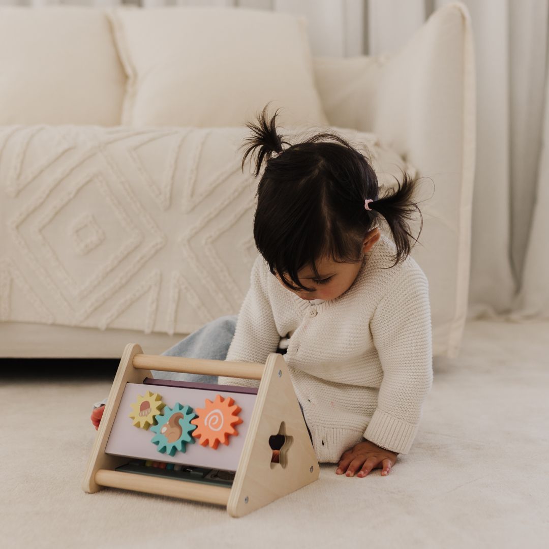 Bubble Wooden Activity Triangle available at Bear & Moo