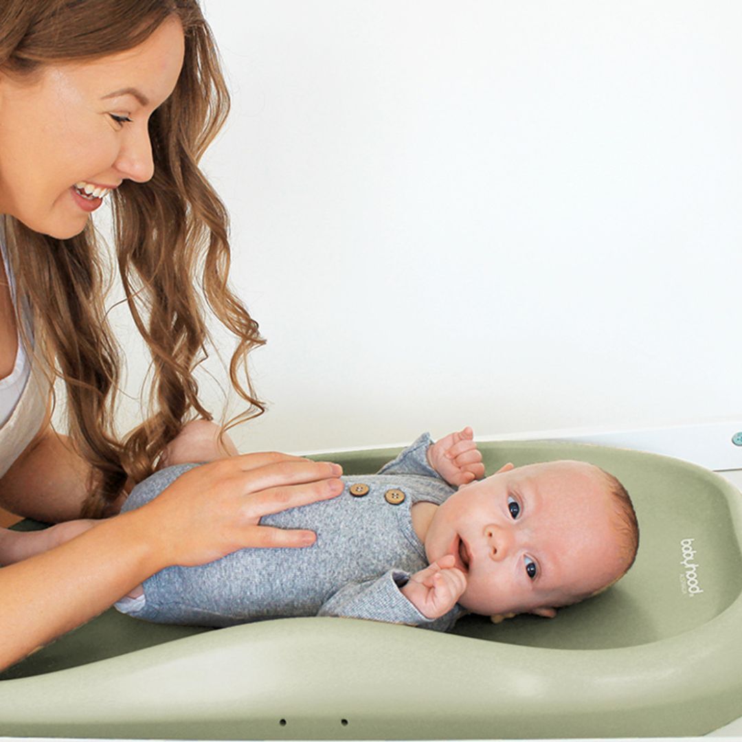 Babyhood Ultimate Change Pad in Olive available at Bear & Moo