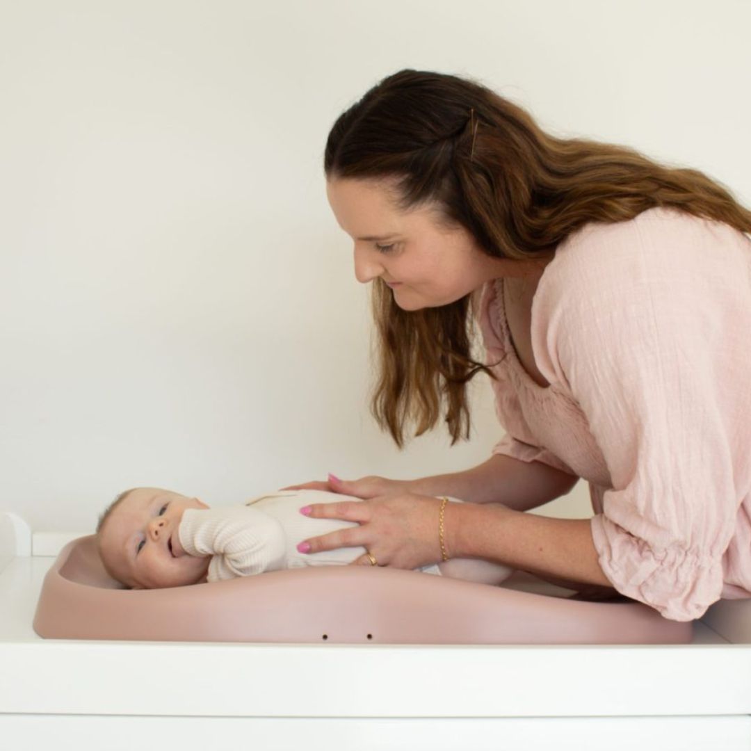 Babyhood Ultimate Change Pad in Blush available at Bear & Moo
