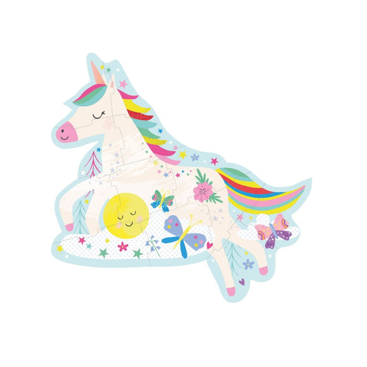 Floss & Rock Rainbow Unicorn | 12 Piece Puzzle available at Bear & Moo