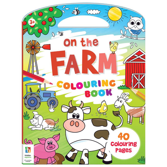 Hinkler On the Farm Shaped Colouring Book available at Bear & Moo