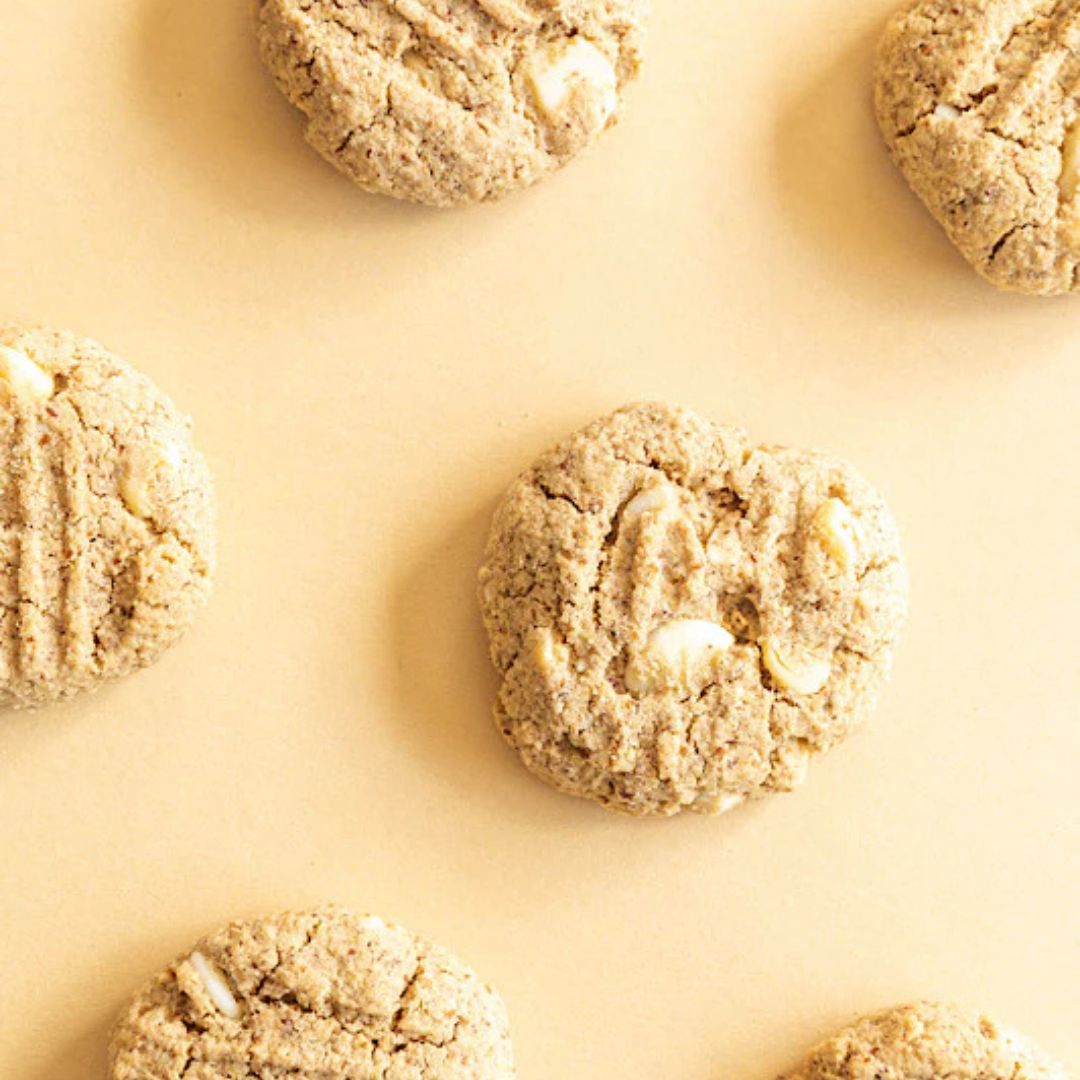 The Milk Collective Lactation Biscuit White Choc Chip available at Bear & Moo