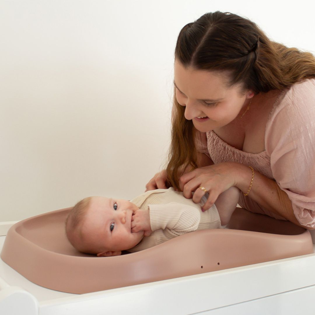 Babyhood Ultimate Change Pad in Blush available at Bear & Moo