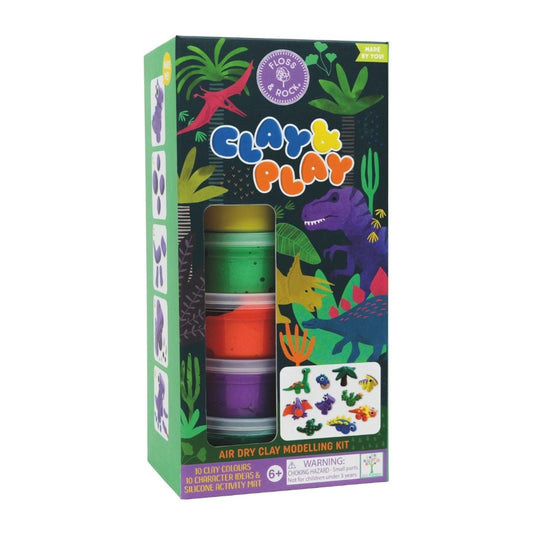 Floss & Rock Clay & Play | Dinosaur available at Bear & Moo