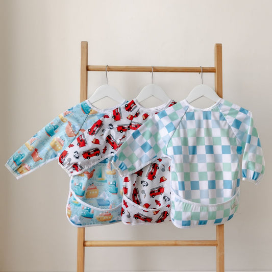 Sleeved Bib | Coastal Checks