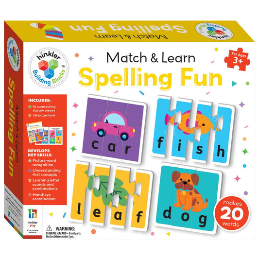 Hinkler Building Blocks Match & Learn Spelling Fun available at Bear & Moo
