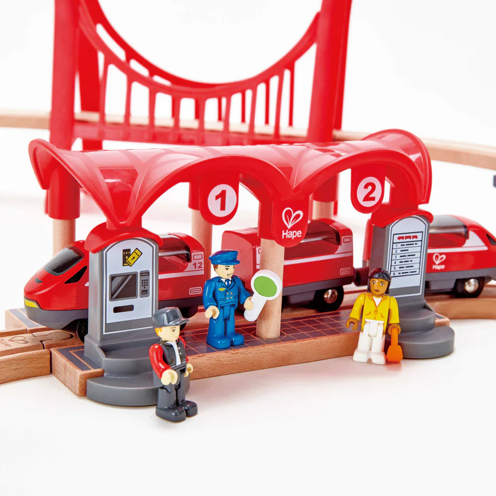 Hape Busy City Rail Set available at Bear & Moo