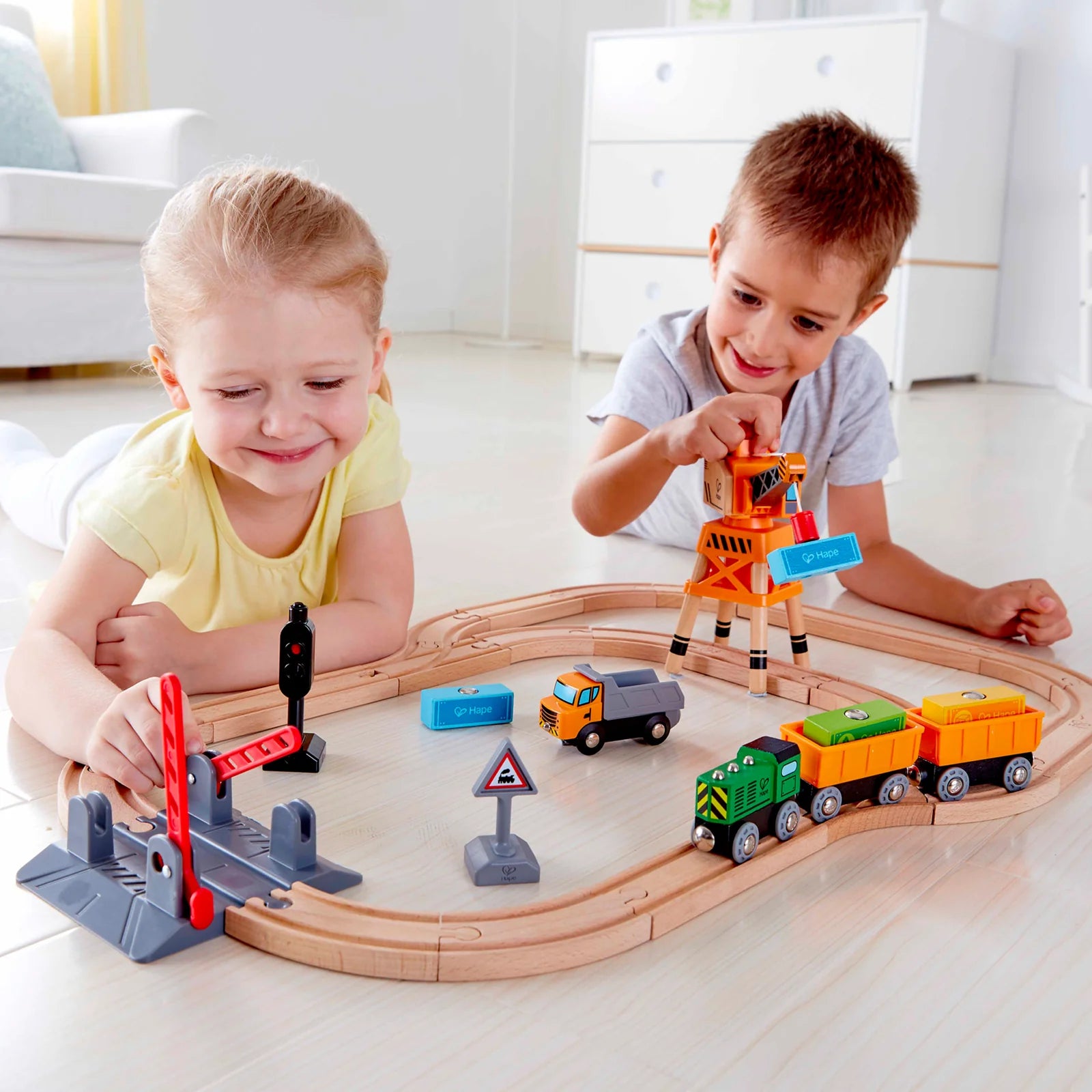 Hape Crossing Crane Set available at Bear & Moo