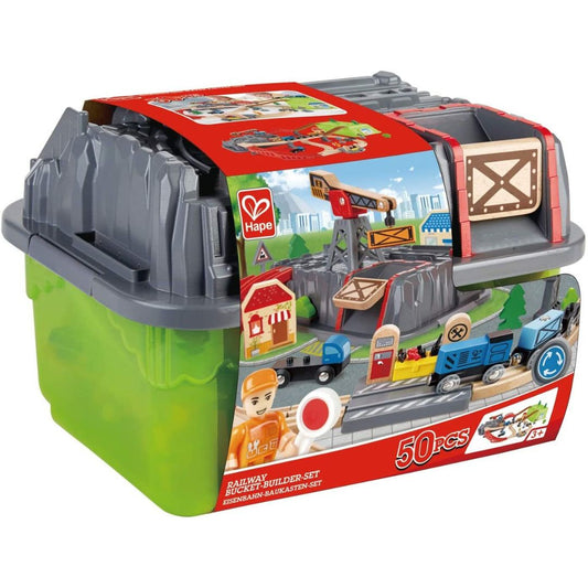 Hape Railway Bucket-Builder-Set available at Bear & Moo