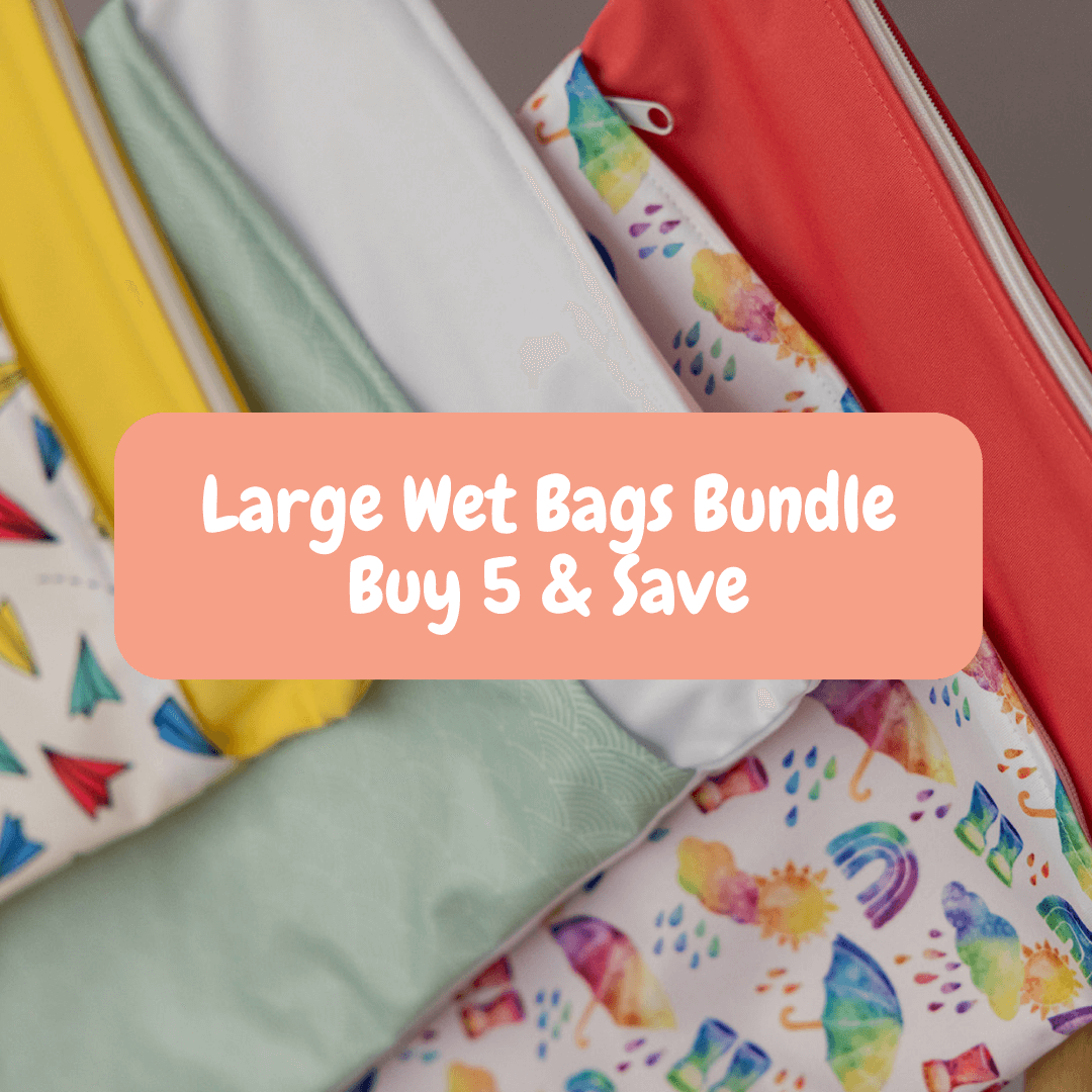 Bear & Moo Large Reusable Waterproof Wet Bag Bundle