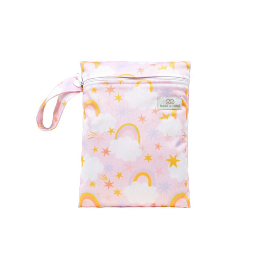 Bear & Moo Medium Wet Bag | Reusable Water Resistant Bag | Nappy Bag