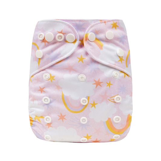 Bear & Moo Reusable Cloth Nappies | One Size Fits Most Cloth Nappy | Dreamland print