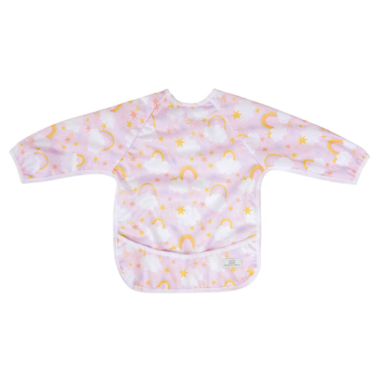 Bear & Moo Sleeved Bib | Waterproof Reusable Bib |  Dreamland print