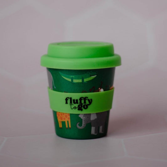 Fluffy To Go Cup | Reusable Mug in Zootastic available at Bear & Moo