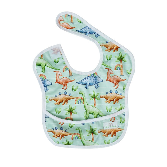 Bear & Moo Classic Bib | Waterproof Reusable Bib | Jurassic print