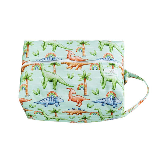 Bear & Moo Reusable Nappy Pod in Jurassic