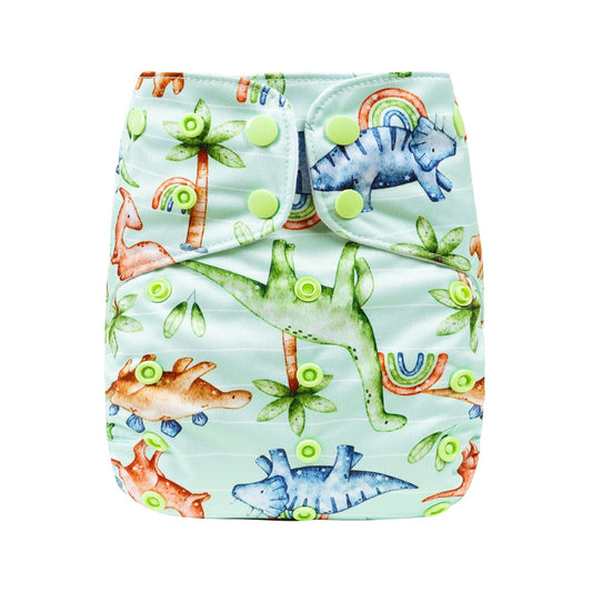Bear & Moo Reusable Nappies | Reusable Large Nappy | Jurassic print