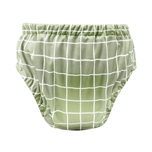 Bear & Moo Reusable Training Nappy | Training Nappies  | Khaki Gingham