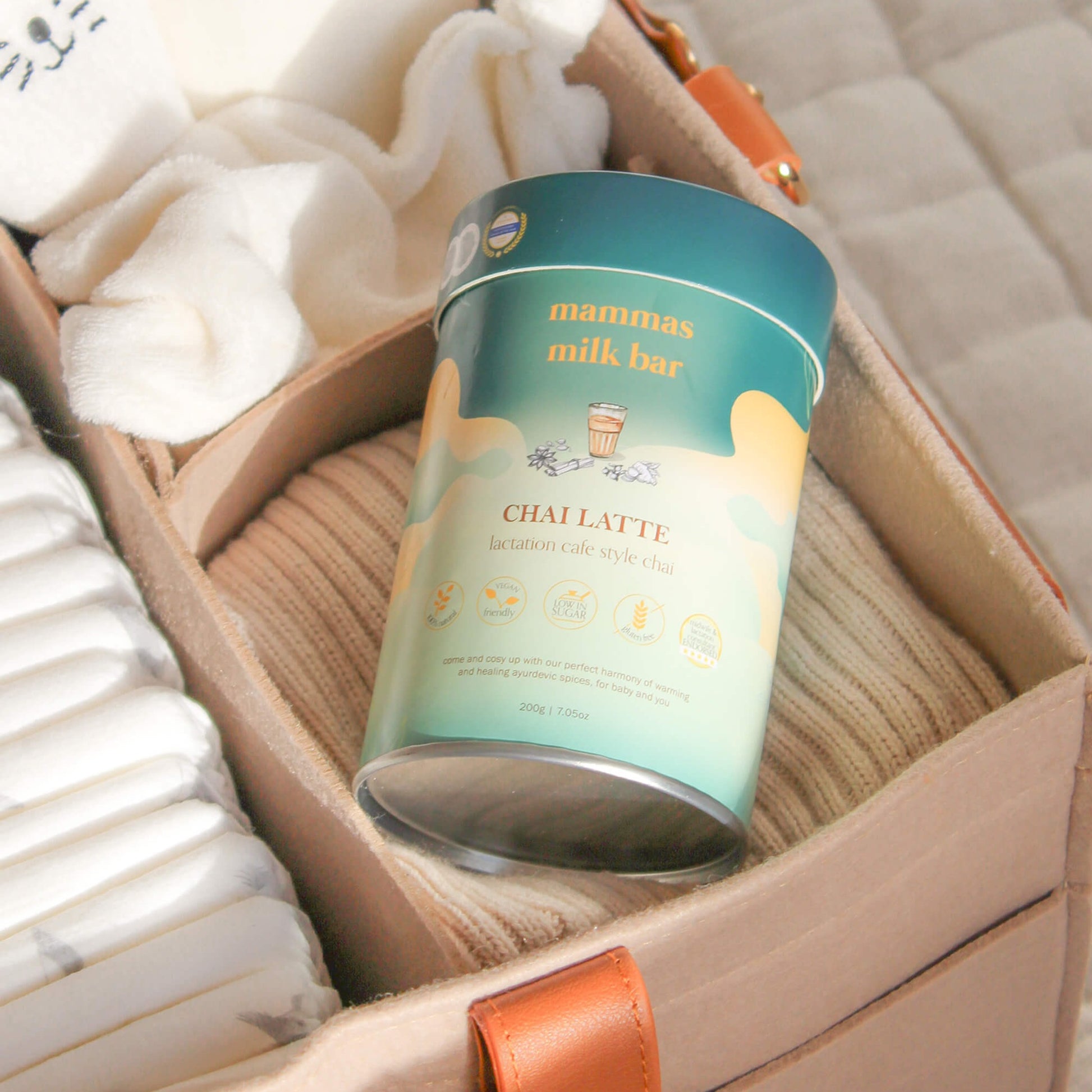 Mammas Milk Bar Lactation Chai Latte available at Bear & Moo