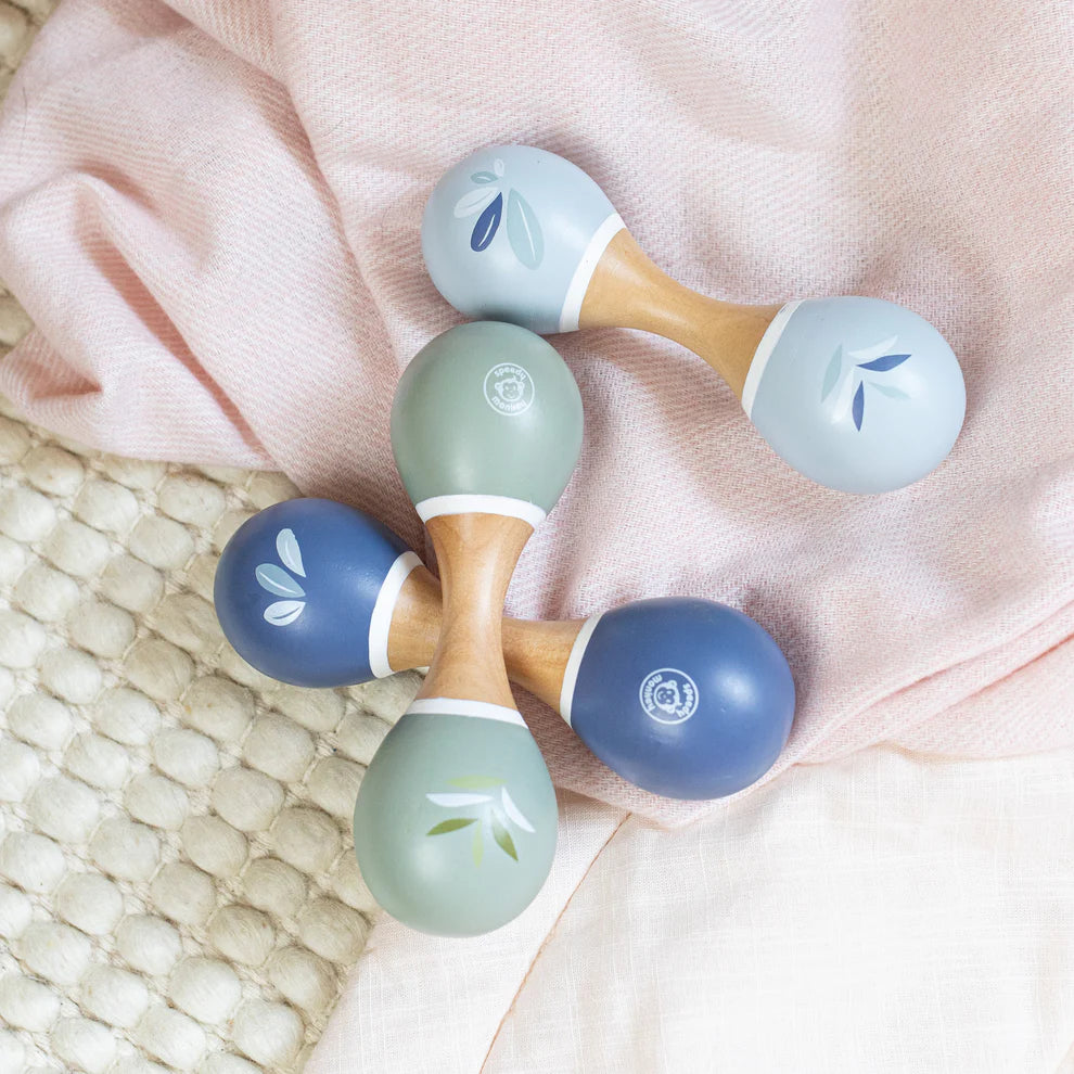 Speedy Monkey Maracas available at Bear & Moo
