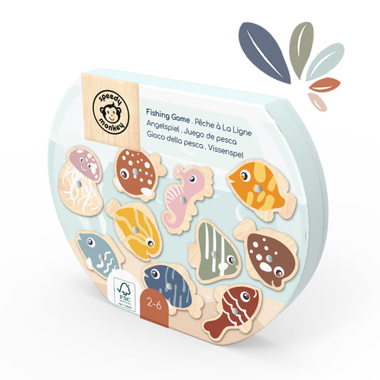 Speedy Monkey Fishing Game available at Bear & Moo