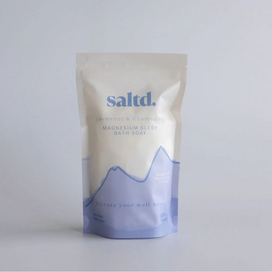 Saltd Magnesium Sleep Bath Soak 250g available at Bear & Moo