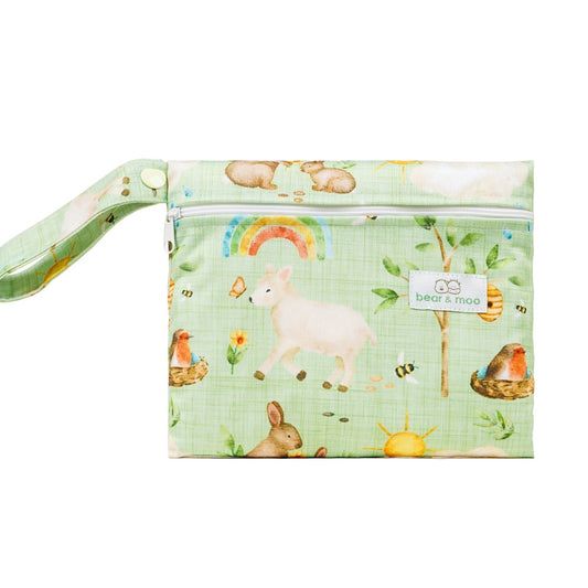 Bear & Moo Reusable Nappy Bags | Mini Wet Bag
