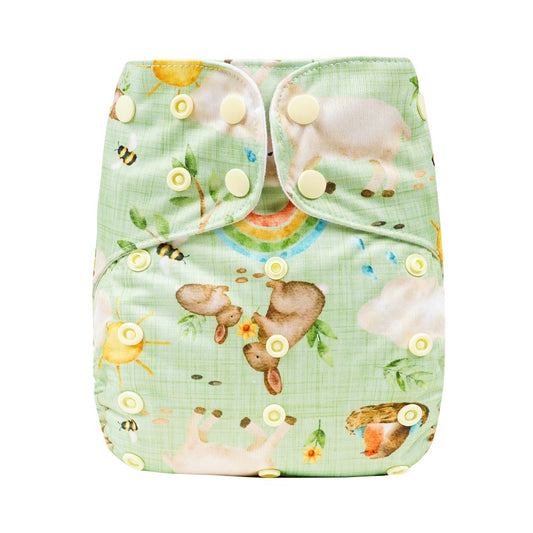 Bear & Moo Reusable Cloth Nappy | Large Cloth Nappies | Reusable Cloth Nappies