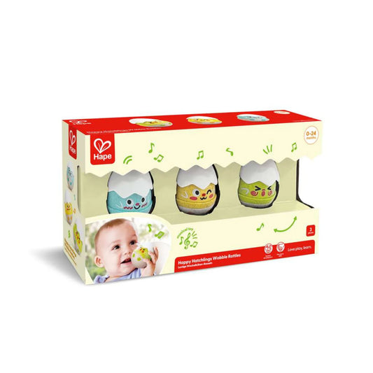 Hape Wobble & Teether Rattle Set available at Bear & Moo