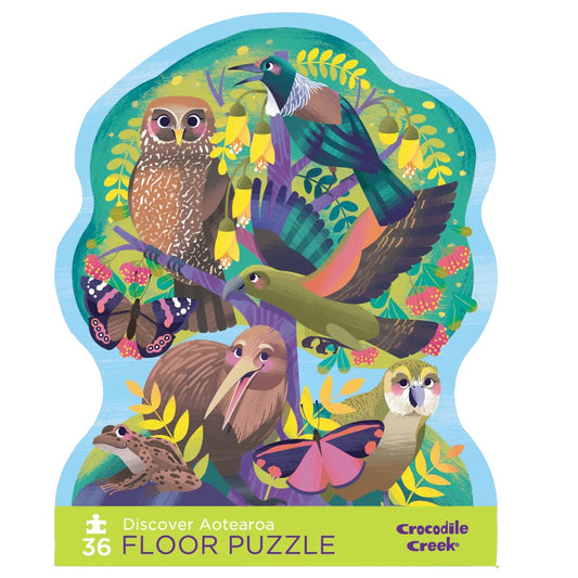 Crocodile Creek Discover Aotearoa Floor Puzzle | 36 Pieces | available at Bear & Moo