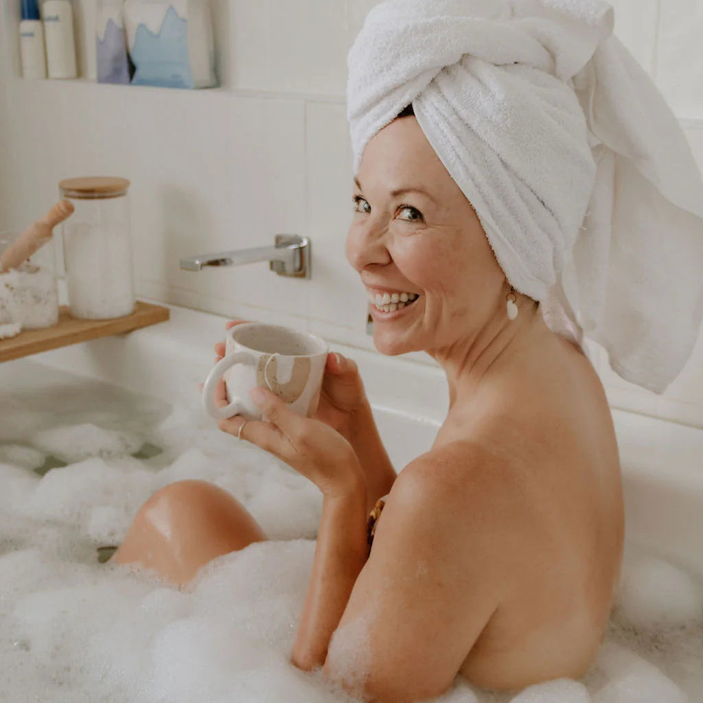 Saltd. Soothing Magnesium Bath Flakes available at Bear & Moo