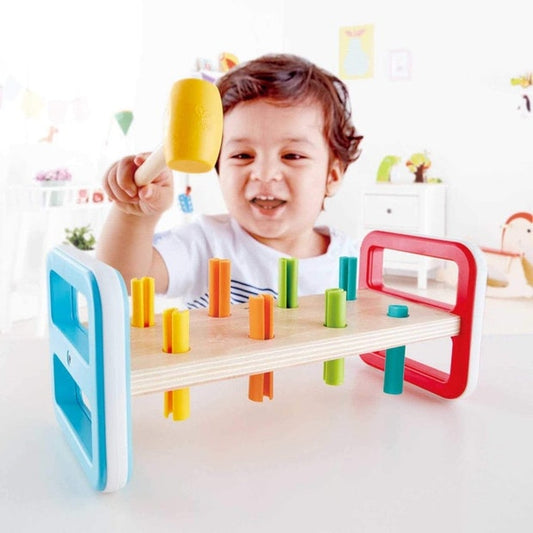 Hape Rainbow Peg Pounder from Bear & Moo