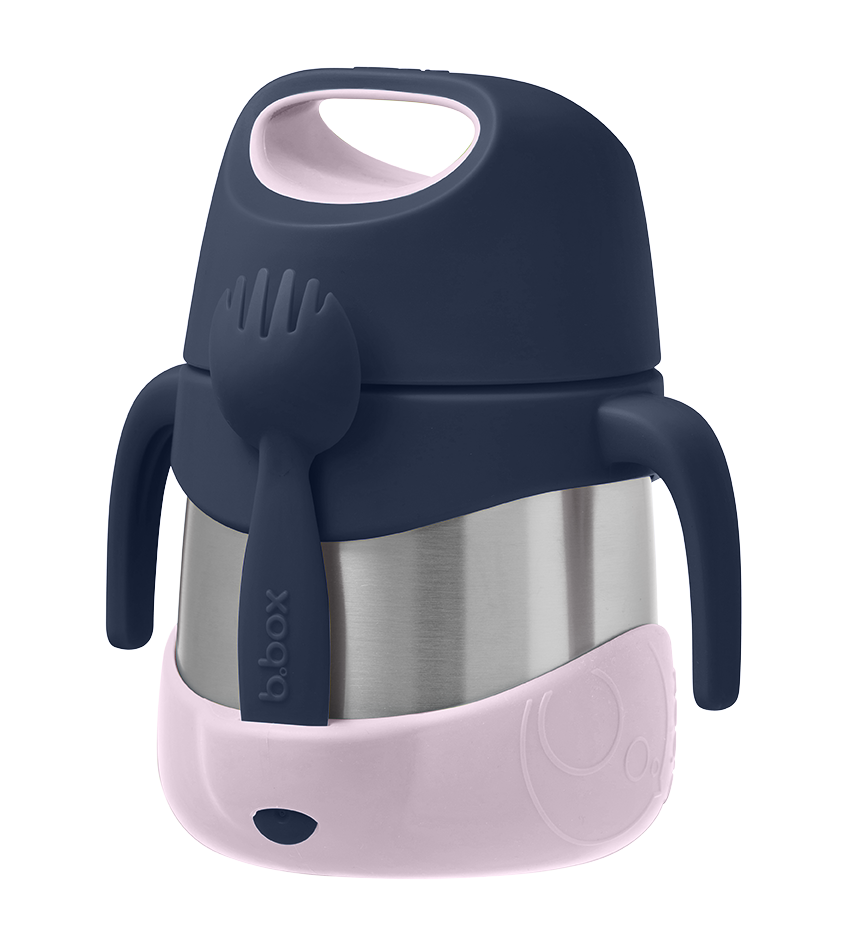 b.box Insulated Food Jar in Indigo Rose available at Bear & Moo